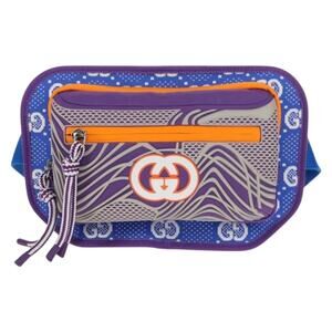 Gucci Nylon Waist Bag Blue
